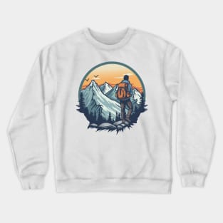 Hiking Love Gifts Design Crewneck Sweatshirt